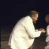 Actors (L-R) Brian Dennehy, Natasha Parry and Erland Josephson in a scene from the Brooklyn Academy of Music's production of the play "The Cherry Orchard" (Brooklyn)