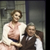 Actors Carole Shelley and Ralph Waite in a scene from the replacement cast of the Off-Broadway play "The Destiny Of Me" (New York)