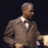 Actors (L-R) Earle Hyman, Ray Gill and Frances Sternhagen in a scene from the replacement cast of the Off-Broadway play "Driving Miss Daisy" (New York)