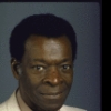 Actor Brock Peters in a publicity shot from the touring production of the play "Driving Miss Daisy" (New York)