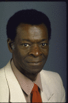 Actor Brock Peters in a publicity shot from the touring production of the play "Driving Miss Daisy" (New York)