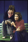 Actresses (L-R) Alma Cuervo and Christine Healy in a scene from the Playwrights Horizons' production of the play "Isn't It Romantic" (New York)