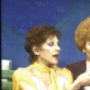 Actresses (L-R) Joan Copeland and Pippa Scott in a scene from the Playwrights Horizons' production of the play "Isn't It Romantic" (New York)