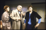 Actors (L-R) Joan Copeland, James Harder and Alma Cuervo in a scene from the Playwrights Horizons' production of the play "Isn't It Romantic" (New York)