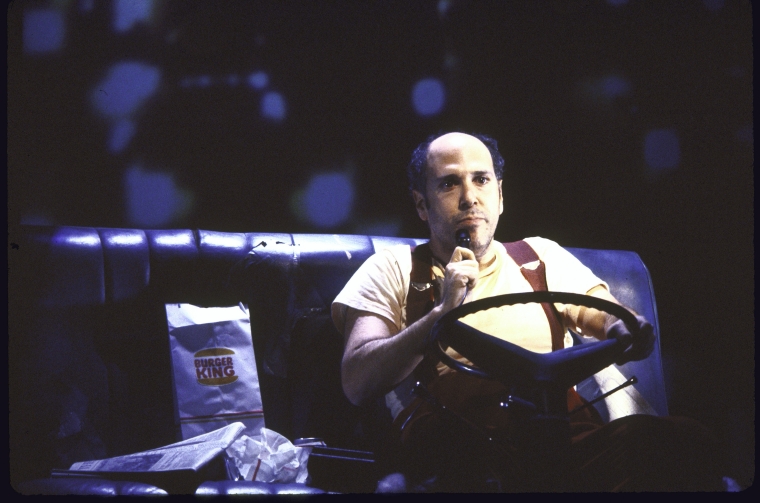 Actor Lee Wilkof in a scene fr. the Playwrights Horizons' production of the  musical 