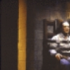 Actor Eddie Korbich (as Guiseppe Zangara)  in a scene fr. the Playwrights Horizons' production of the musical "Assassins." (New York)