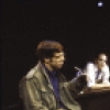 Actors (L-R) Greg Germann, John Jellison, Jonathan Hadary & Eddie Korbich in a scene fr. the Playwrights Horizons' production of the musical "Assassins." (New York)