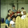 Actress Novella Nelson (C) with cast members in a rehearsal shot for the Los Angeles production of the musical "South Pacific" (New York)