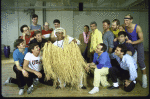 Actress Novella Nelson (C) with cast members in a rehearsal shot for the Los Angeles production of the musical "South Pacific" (New York)