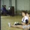 Actress Meg Bussert (L) with cast members in a rehearsal shot for the Los Angeles production of the musical "South Pacific" (New York)