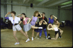 Actress Meg Bussert (L) with cast members in a rehearsal shot for the Los Angeles production of the musical "South Pacific" (New York)