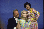 Actors (L-R) Earl Wrightson, Constance Towers and Lois Hunt in a publicity shot from the Jones Beach Theatre's production of the musical "The Sound of Music" (Jones Beach)