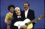 Actors (L-R) Lois Hunt, Constance Towers and Earl Wrightson in a publicity shot from the Jones Beach Theatre's production of the musical "The Sound of Music" (Jones Beach)