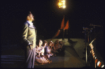 Actors Earl Wrightson (L) and Constance Towers (2L) with cast members in a scene from the Jones Beach Theatre's production of the musical "The Sound of Music" (Jones Beach)