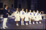 Actors (L-R) Earl Wrightson, Mary Lou Belli, Scott Perrin, Laura Condon, Krista Haun, Evan Seplow, Susan Keenan and Amy Dolan in a scene from the Jones Beach Theatre's production of the musical "The Sound of Music" (Jones Beach)