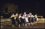 Actors (L-R) Mary Lou Belli, Scott Perrin, Laura Condon, Amy Dolan, Constance Towers, Krista Haun, Susan Keenan Evan Seplow in a scene from the Jones Beach Theatre's production of the musical "The Sound of Music" (Jones Beach)