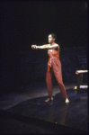 Actress Robbie McCauley in a scene from the Interart Theatre's production of the performance piece "Solo Voyages" (New York)