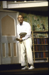 Actor Paxton Whitehead  in a scene fr. the Broadway production of the play "Noises Off." (New York)