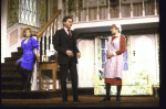 Actors (L-R) Deborah Rush, Victor Garber & Dorothy Loudon in a scene fr. the Broadway production of the play "Noises Off." (New York)
