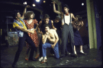 The cast in a scene from the Broadway play "Dance With Me" (New York)