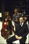 Actors (L-R) Maria Tucci, Virginia Vestoff, Christopher Plummer and Josef Sommer in a scene from the New York Shakespeare Festival's production of the play "Drinks Before Dinner" (New York)