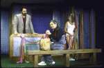 Actors (L-R) Gabe Kaplan, Peter Shuman and Kathleen McCall in a scene from the touring production of the play "Doubles" (Wilmington)