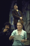 Actors (L-R) Avery Schreiber, Sam Levene and Ruth Gordon in a scene from the Broadway play "Dreyfus In Rehearsal." (Boston)