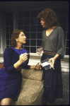 Actors (L-R) Jane Alexander and Marsha Mason in a scene from the Roundabout Theatre's production of the play "Old Times" (New York)