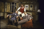 Actors (L-R) John Cunningham, Jane Summerhays and Mark Capri in a scene from Roundabout Theatre's production of the play "On Approval" (New York)