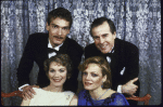 Actors (clockwise from L) Mark Capri, John Cunningham, Jane Summerhays and Cynthia Dozier in a scene from Roundabout Theatre's production of the play "On Approval" (New York)