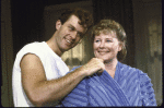 Actors Kevin Conroy and Shirley Knight in a scene from Roundabout Theatre's production of the play "Come Back, Little Sheba" (New York)