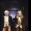 Actors (L-R) Gordon Chater and E G Marshall in a scene from Roundabout Theatre's production of the play "She Stoops To Conquer" (New York)