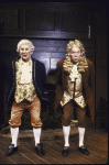 Actors (L-R) Gordon Chater and E G Marshall in a scene from Roundabout Theatre's production of the play "She Stoops To Conquer" (New York)