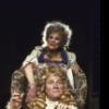 Actors E G Marshall and Kaye Ballard in a scene from Roundabout Theatre's production of the play "She Stoops To Conquer" (New York)