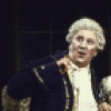 Actors (L-R) Gordon Chater, Tovah Feldshuh and E G Marshall in a scene from Roundabout Theatre's production of the play "She Stoops To Conquer" (New York)