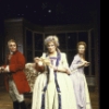 Actors (L-R) Nathan Lane, Kaye Ballard and Cyntha Dozier in a scene from Roundabout Theatre's production of the play "She Stoops To Conquer" (New York)
