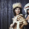 Actors (L-R) Tovah Feldshuh, Kaye Ballard and E G Marshall in a scene from Roundabout Theatre's production of the play "She Stoops To Conquer" (New York)