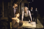 Actors (L-R) Lenny Von Dohlen, Kathy Baker, Lee Richardson, Patrick Meyers and Tom Spiller in a scene from Roundabout Theatre's production of the play "Desire Under The Elms" (New York)