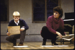 Actors Ward Saxton and Mary Lou Rosato in a scene from the New York Shakespeare Festival's production of the play "Coming Of Age In Soho" (New York)