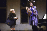 Actors Ward Saxton and Mary Lou Rosato in a scene from the New York Shakespeare Festival's production of the play "Coming Of Age In Soho" (New York)