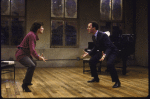Actors Mary Lou Rosato and John Procaccino in a scene from the New York Shakespeare Festival's production of the play "Coming Of Age In Soho" (New York)