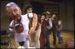 Actors (L-R) John Procaccino, Mary Lou Rosato, Christopher Collet, Evan Miranda and Ward Saxton in a scene from the New York Shakespeare Festival's production of the play "Coming Of Age In Soho" (New York)