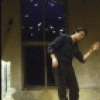 Actors (L-R) John Procaccino and Scott De Freitas in a scene from the replacement cast of the New York Shakespeare Festival's production of the play "Coming Of Age In Soho" (New York)
