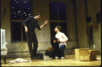 Actors (L-R) John Procaccino and Scott De Freitas in a scene from the replacement cast of the New York Shakespeare Festival's production of the play "Coming Of Age In Soho" (New York)