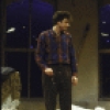 Actors (L-R) John Procaccino and Ward Saxton in a scene from the replacement cast of the New York Shakespeare Festival's production of the play "Coming Of Age In Soho" (New York)