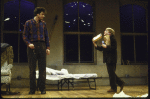 Actors (L-R) John Procaccino and Ward Saxton in a scene from the replacement cast of the New York Shakespeare Festival's production of the play "Coming Of Age In Soho" (New York)