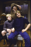 Actors (L-R) Ward Saxton, John Procaccino and Scott De Freitas in a scene from the replacement cast of the New York Shakespeare Festival's production of the play "Coming Of Age In Soho" (New York)