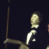 Actor Jonathan Pryce (with dummies) in a scene from the Broadway production of the play "Comedians" (New York)
