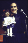 Actor Jeffrey DeMunn (with dummy) in a scene from the Broadway production of the play "Comedians" (New York)