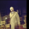 Actor Milo O'Shea in a scene from the Broadway production of the play "Comedians" (New York)